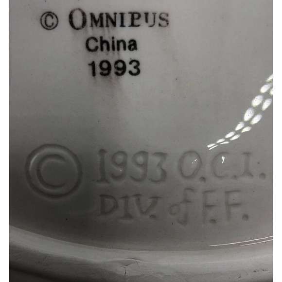 Fitz and Floyd Candy Dish 1993 Omnibus Halloween Plate VTG Collectible - Picture 9 of 9